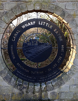 Little Eaton's Canal Wharf Memorial.