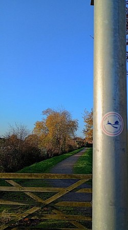 First Waymark on The Eaton's Way.